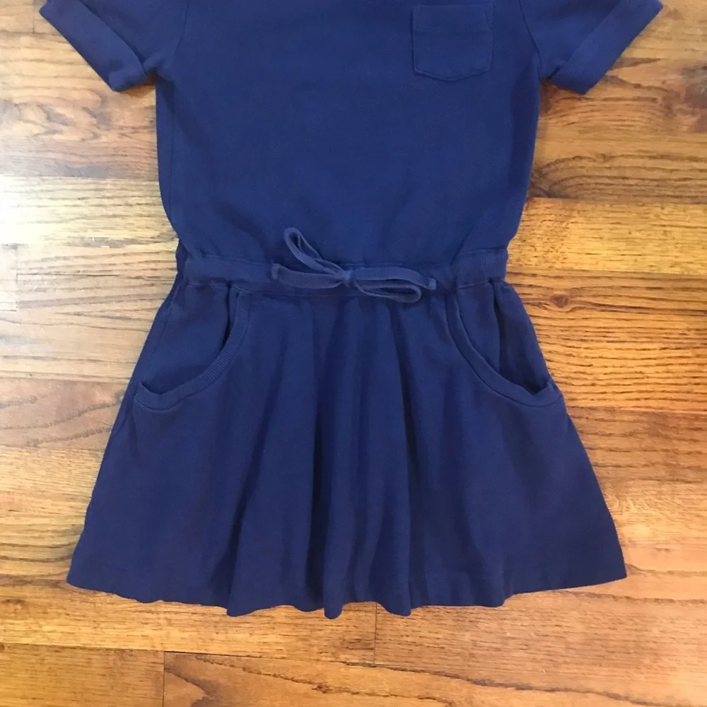 Girls Justice Navy Blue School Uniform Dress w/ Pockets 6 / 7 Small 60% Cotton 4